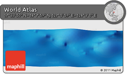 Physical Panoramic Map of the Area around 17° 50' 55" N, 127° 34' 30" E