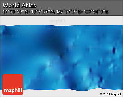 Physical 3D Map of the Area around 17° 50' 55" N, 128° 25' 30" E