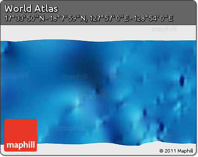 Physical 3D Map of the Area around 17° 50' 55" N, 128° 25' 30" E