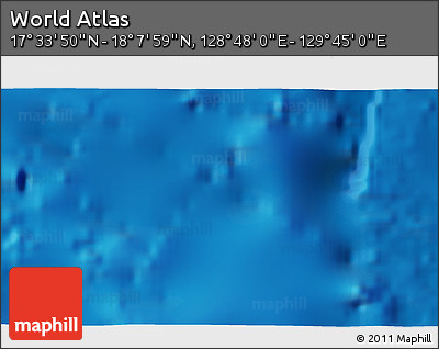Physical 3D Map of the Area around 17° 50' 55" N, 129° 16' 30" E