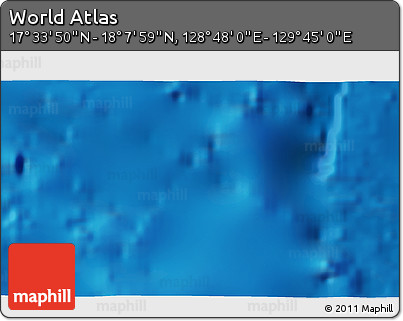 Physical 3D Map of the Area around 17° 50' 55" N, 129° 16' 30" E