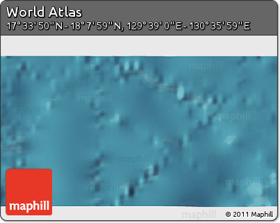 Satellite 3D Map of the Area around 17° 50' 55" N, 130° 7' 30" E
