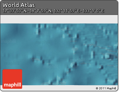 Satellite 3D Map of the Area around 17° 50' 55" N, 132° 40' 30" E