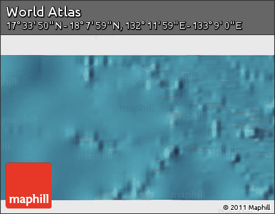 Satellite 3D Map of the Area around 17° 50' 55" N, 132° 40' 30" E