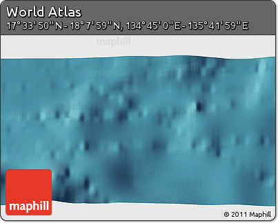 Satellite 3D Map of the Area around 17° 50' 55" N, 135° 13' 29" E