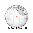 Outline Map of the Area around 17° 50' 55" N, 135° 4' 29" W, rectangular outline