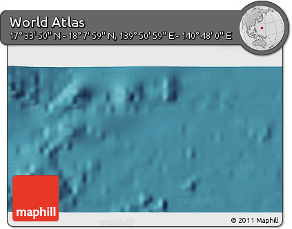 Satellite 3D Map of the Area around 17° 50' 55" N, 140° 19' 29" E