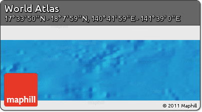 Physical Panoramic Map of the Area around 17° 50' 55" N, 141° 10' 30" E