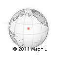 Outline Map of the Area around 17° 50' 55" N, 163° 58' 29" W, rectangular outline