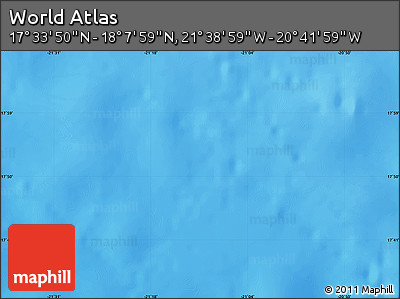 Physical Map of the Area around 17° 50' 55" N, 21° 10' 29" W
