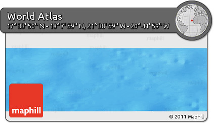 Physical Panoramic Map of the Area around 17° 50' 55" N, 21° 10' 29" W