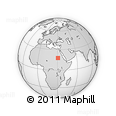 Outline Map of the Area around 17° 50' 55" N, 30° 40' 29" E, rectangular outline