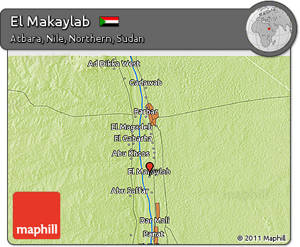 Physical 3D Map of El Makaylab