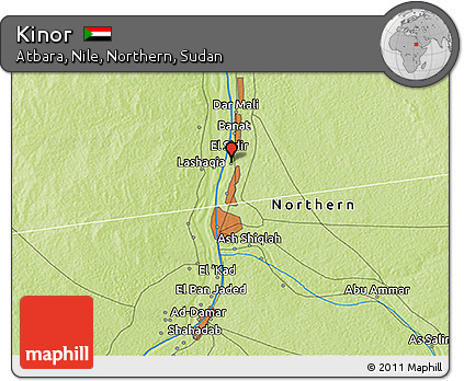 Physical 3D Map of Kinor