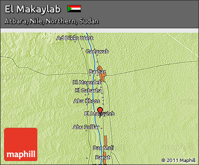 Physical 3D Map of El Makaylab