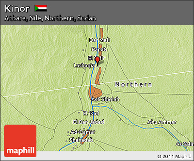 Physical 3D Map of Kinor