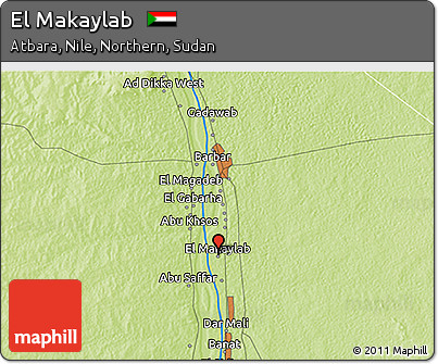 Physical 3D Map of El Makaylab