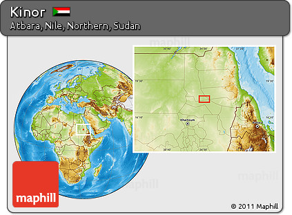Physical Location Map of Kinor
