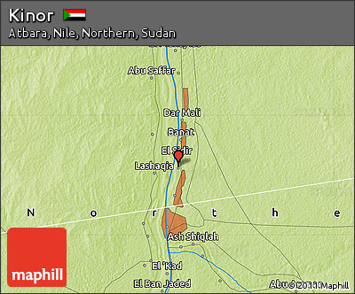 Physical Map of Kinor