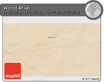 Satellite 3D Map of the Area around 17° 50' 55" N, 34° 55' 29" E