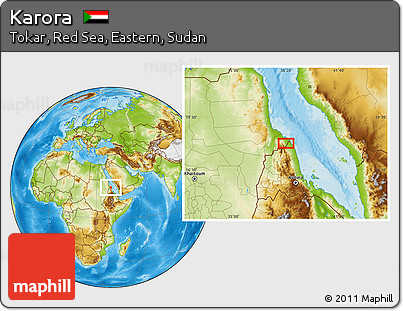 Physical Location Map of Karora