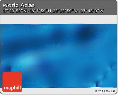 Physical 3D Map of the Area around 17° 50' 55" N, 38° 10' 29" W