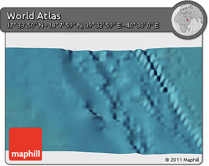 Satellite 3D Map of the Area around 17° 50' 55" N, 40° 1' 29" E