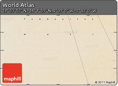 Satellite Map of the Area around 17° 50' 55" N, 4° 10' 30" W