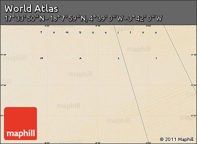 Satellite Map of the Area around 17° 50' 55" N, 4° 10' 30" W