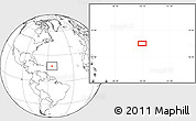 Blank Location Map of the area around 17° 50' 55" N, 55° 10' 29" W