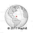 Outline Map of the Area around 17° 50' 55" N, 57° 43' 30" W, rectangular outline