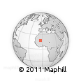 Outline Map of the Area around 17° 50' 55" N, 5° 1' 30" W, rectangular outline