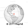 Outline Map of the Area around 17° 50' 55" N, 61° 7' 30" W, rectangular outline