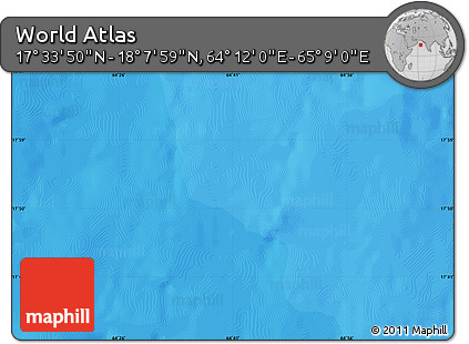 Political Map of the Area around 17° 50' 55" N, 64° 40' 30" E
