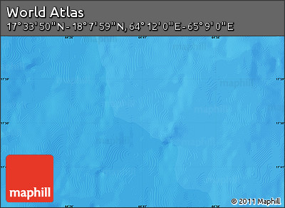 Political Map of the Area around 17° 50' 55" N, 64° 40' 30" E