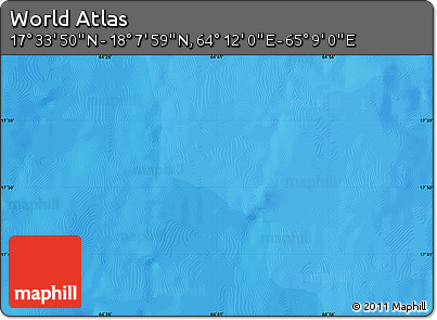 Political Map of the Area around 17° 50' 55" N, 64° 40' 30" E