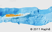 Political Panoramic Map of the area around 17° 50' 55" N, 64° 31' 30" W