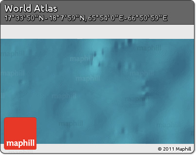 Satellite 3D Map of the Area around 17° 50' 55" N, 66° 22' 30" E
