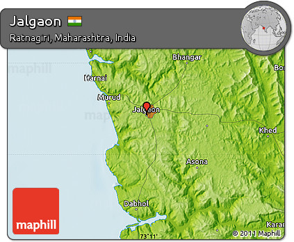 Physical Map of Jalgaon