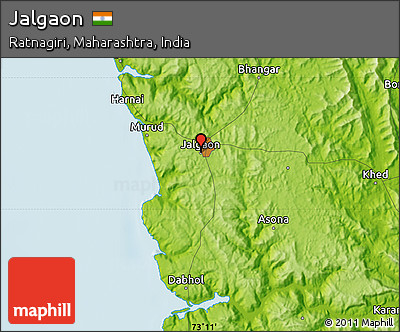 Physical Map of Jalgaon