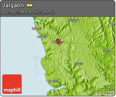 Physical Map of Jalgaon