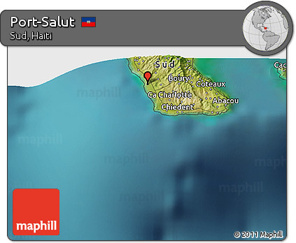 Satellite 3D Map of Port-Salut
