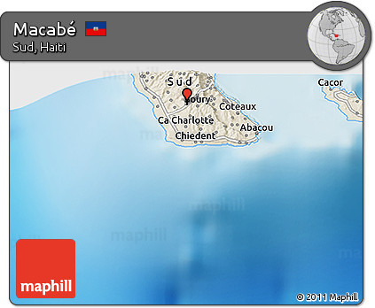 Shaded Relief 3D Map of Macabé