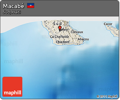 Shaded Relief 3D Map of Macabé
