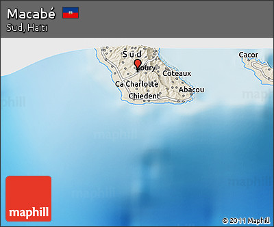 Shaded Relief 3D Map of Macabé