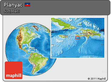 Physical Location Map of Planyac