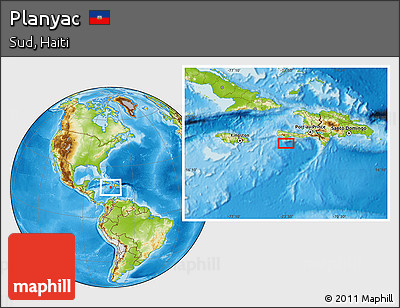 Physical Location Map of Planyac