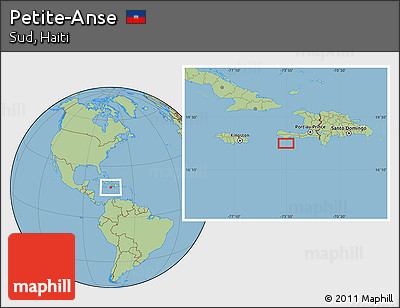 Savanna Style Location Map of Petite-Anse