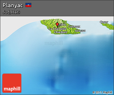 Physical Panoramic Map of Planyac