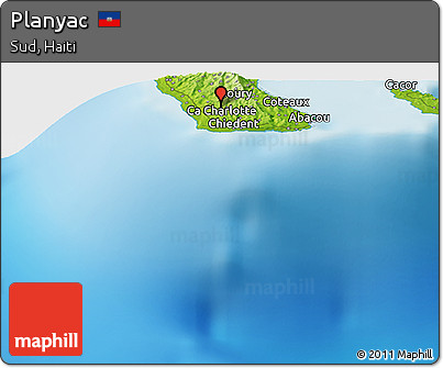 Physical Panoramic Map of Planyac
